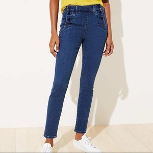 LOFT sailor skinny jeans size 24/00